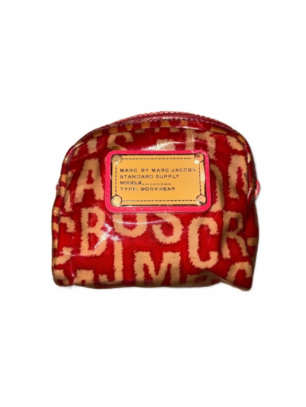 Marc by Marc Jacobs glossy graffiti-print cosmetic Pouch